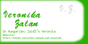 veronika zalan business card